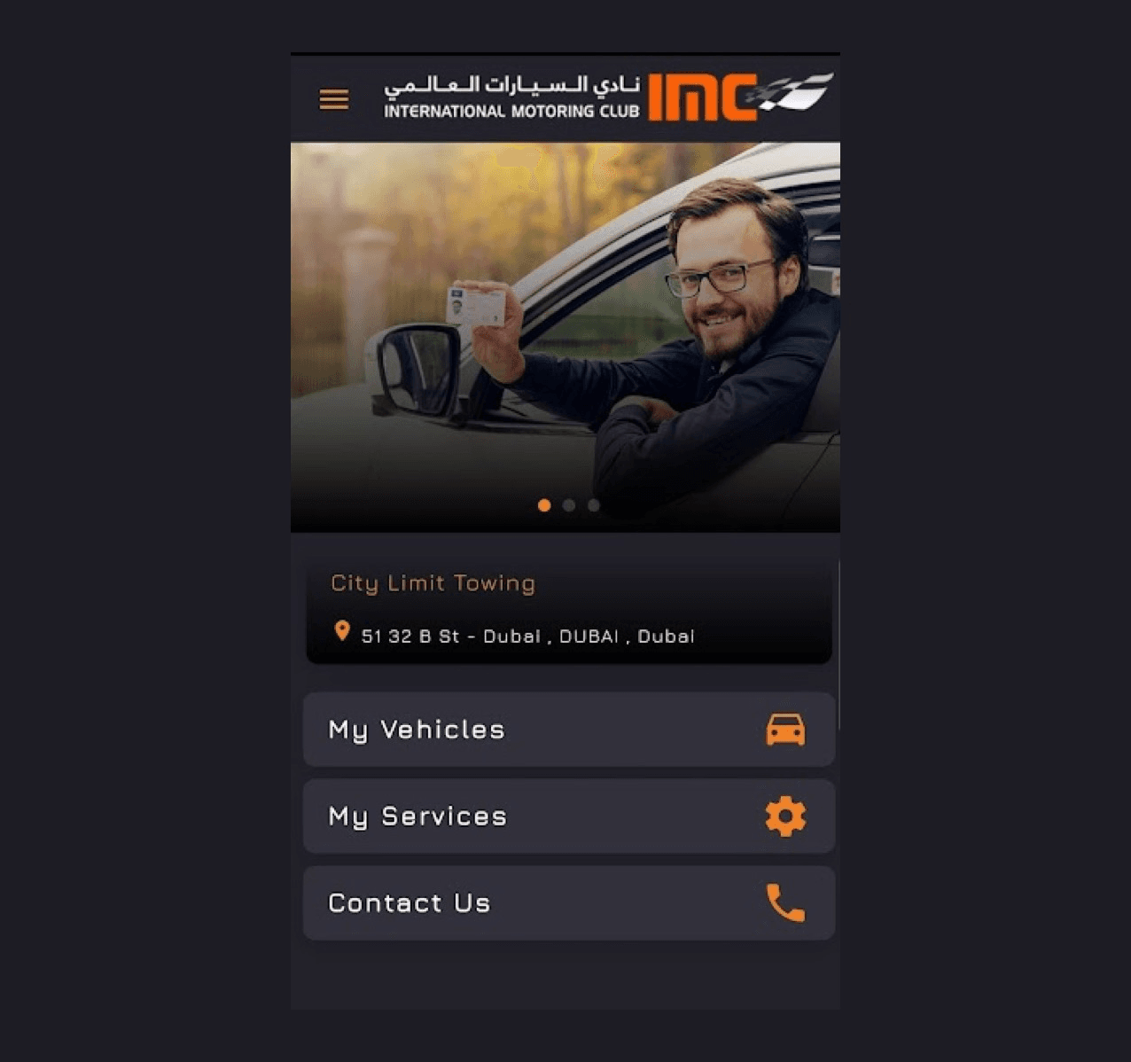 IMC Roadside Assistance mobile app project